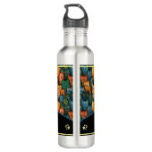 Bouteille D'eau Aquarelle de chats cool (Dos)