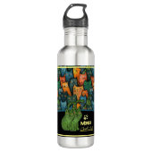 Bouteille D'eau Aquarelle de chats cool (Devant)