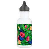 Bouteille D'eau Aquarelle de jardin toucan et tropical (Gauche)