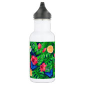 Bouteille D'eau Aquarelle de jardin toucan et tropical (Droite)