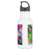 Bouteille D'eau Aquarelle Empreinte de patte de chien (Dos)