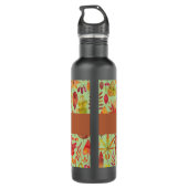 Bouteille D'eau Aquarelle Feuilles d'automne personnalisées (Dos)