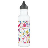 Bouteille D'eau Aquarelle Florale Botanique Hérisson Motif (Droite)