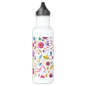 Bouteille D'eau Aquarelle Florale Botanique Hérisson Motif (Gauche)