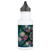 Bouteille D'eau Aquarelle florale de pivoine rose blanc (Gauche)