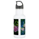 Bouteille D'eau Aquarelle florale de pivoine rose blanc (Dos)