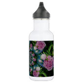 Bouteille D'eau Aquarelle florale de pivoine rose blanc (Droite)