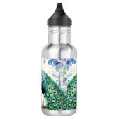 Bouteille D'eau Aquarelle florale Peacock (Droite)