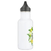 Bouteille D'eau Aquarelle Lemon Botanique Wreath BRIDE (Gauche)