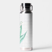 Bouteille D'eau Aquarelle Lily de la vallée Bouquet (Arrière)