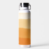 Bouteille D'eau Aquarelle Monogramme Classique Citrouille Orange O (Arrière)