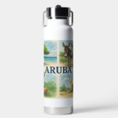 Bouteille D'eau Aquarelle multivue d'Aruba (Salle de sport)