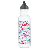 Bouteille D'eau Aquarelle Oiseau et flore (Droite)