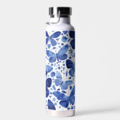 Bouteille D'eau Aquarelle papillon bleu (Plage)