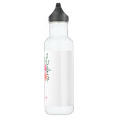 Bouteille D'eau Aquarelle personnalisée Floral (Droite)