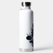 Bouteille D'eau Aquarelle personnalisée florale (Droite)