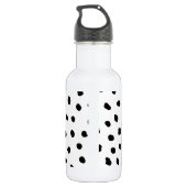 Bouteille D'eau Aquarelle rose exotique moderne Flamant rose & poi (Dos)