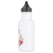 Bouteille D'eau Aquarelle rose Floral maman (Droite)