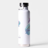 Bouteille D'eau Aquarelle rose mûre licorne (Plage)