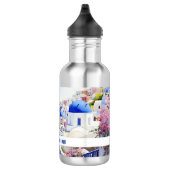 Bouteille D'eau Aquarelle Santorini Oia (Droite)