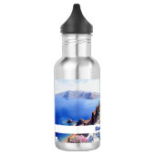 Bouteille D'eau Aquarelle Santorini Oia (Gauche)