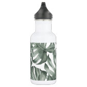 Bouteille D'eau Aquarelle tropicale Oasis moderne Feuille Motif (Droite)
