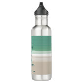 Bouteille D'eau Aquarelle Turquoise Ocean Beach Water Bottle (Droite)