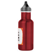 Bouteille D'eau Aquarelle verte simple abstrait ajouter le logo te (Droite)