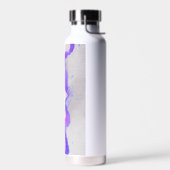Bouteille D'eau Aquarelle violet et rose Abstrait (Gauche)