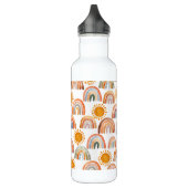 Bouteille D'eau Aquarelle Whimsical Boho Rainbow et Sun Kids (Gauche)