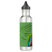Bouteille D'eau Ara multicolore & feuilles de palmier (Gauche)