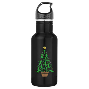 Bouteille D'eau Arbre de Noël pour hommes de football