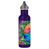 Bouteille D'eau Arbre de vie apaisant dans les couleurs arc-en-cie (Gauche)