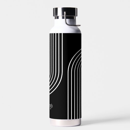 Bouteille D'eau Arc Concentré cool Moderne avec Monogramme (Gauche)