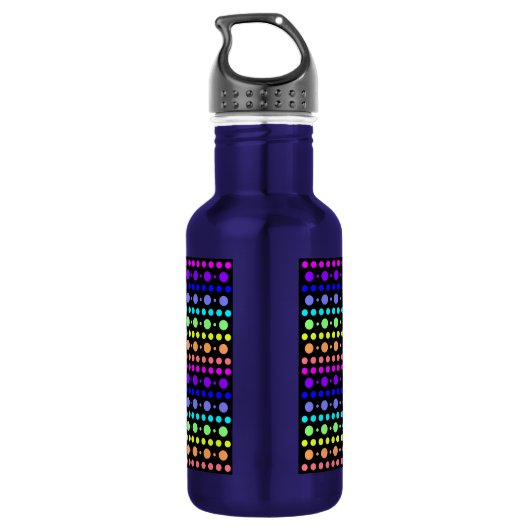 Bouteille D'eau Arc-en-ciel des points (Dos)