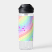 Bouteille D'eau Arc en ciel et étoiles (Arrière)