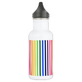 Bouteille D'eau Arc-en-ciel et rayures blanches (Gauche)