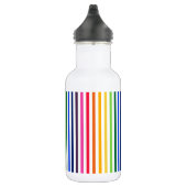 Bouteille D'eau Arc-en-ciel et rayures blanches (Droite)