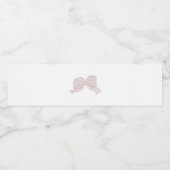 Bouteille d'eau arc rose étiquette (Étiquettes simples)