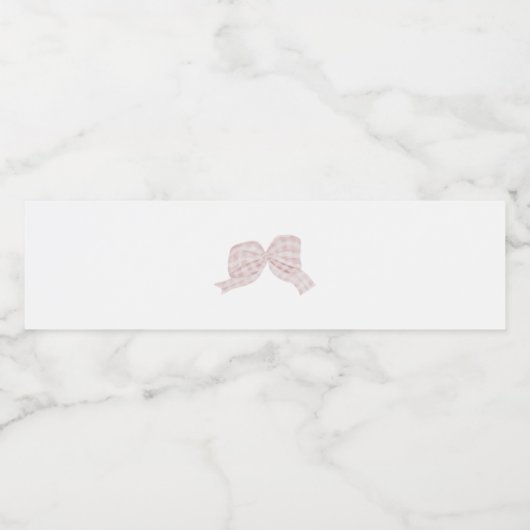 Bouteille d'eau arc rose étiquette (Étiquettes simples)