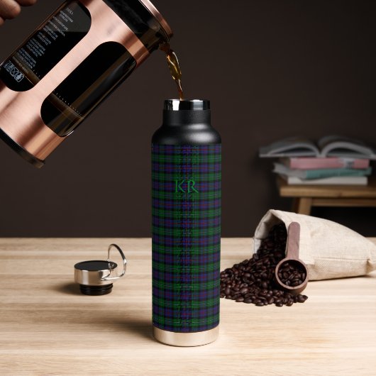 Bouteille D'eau Argyll District Tartan avec monogramme / nom (Gym)