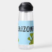 Bouteille D'eau Arizona Cactus Wren Saguaro Cactus Illustration (Arrière)