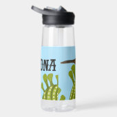 Bouteille D'eau Arizona Cactus Wren Saguaro Cactus Illustration (Droite)