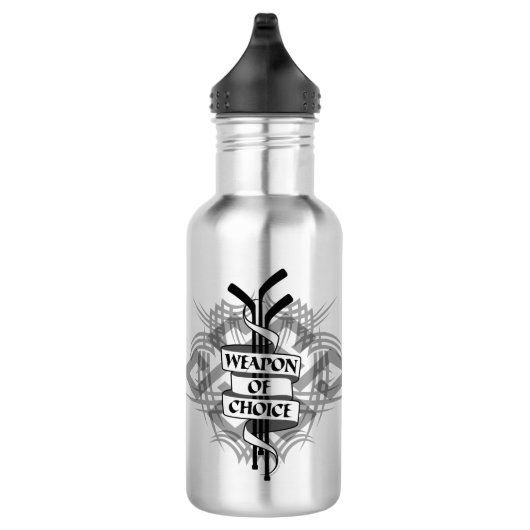 Bouteille D'eau Arme de prédilection (hockey) (Droite)