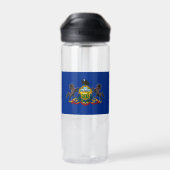 Bouteille D'eau Armoiries de Pennsylvanie, drapeau, Pennsylvanie (Arrière)