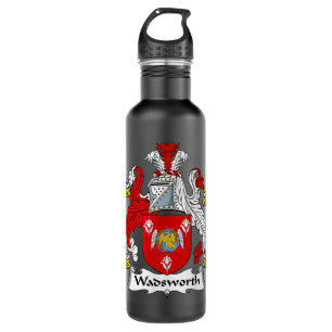 Bouteille D'eau Armoiries de Wadsworth Family Crest 