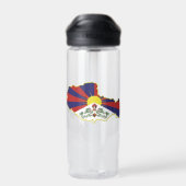 Bouteille D'eau Armoiries du Tibet, Carte, Drapeau, Tibet (Arrière)