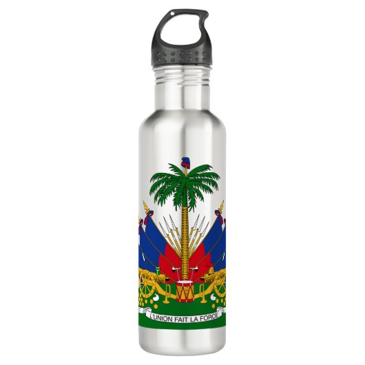 Bouteille D'eau Armoiries haïtiennes (Haïti) (Devant)
