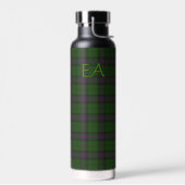 Bouteille D'eau Armstrong Official Clan Tartan avec vos initiales (Gauche)