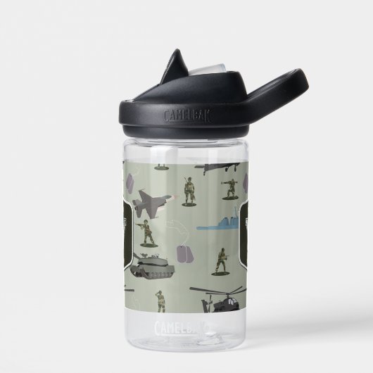 Bouteille D'eau Army Military Camouflage Green Camo Pattern (Gauche)